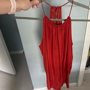 Loft petite small burnt orange silky tank